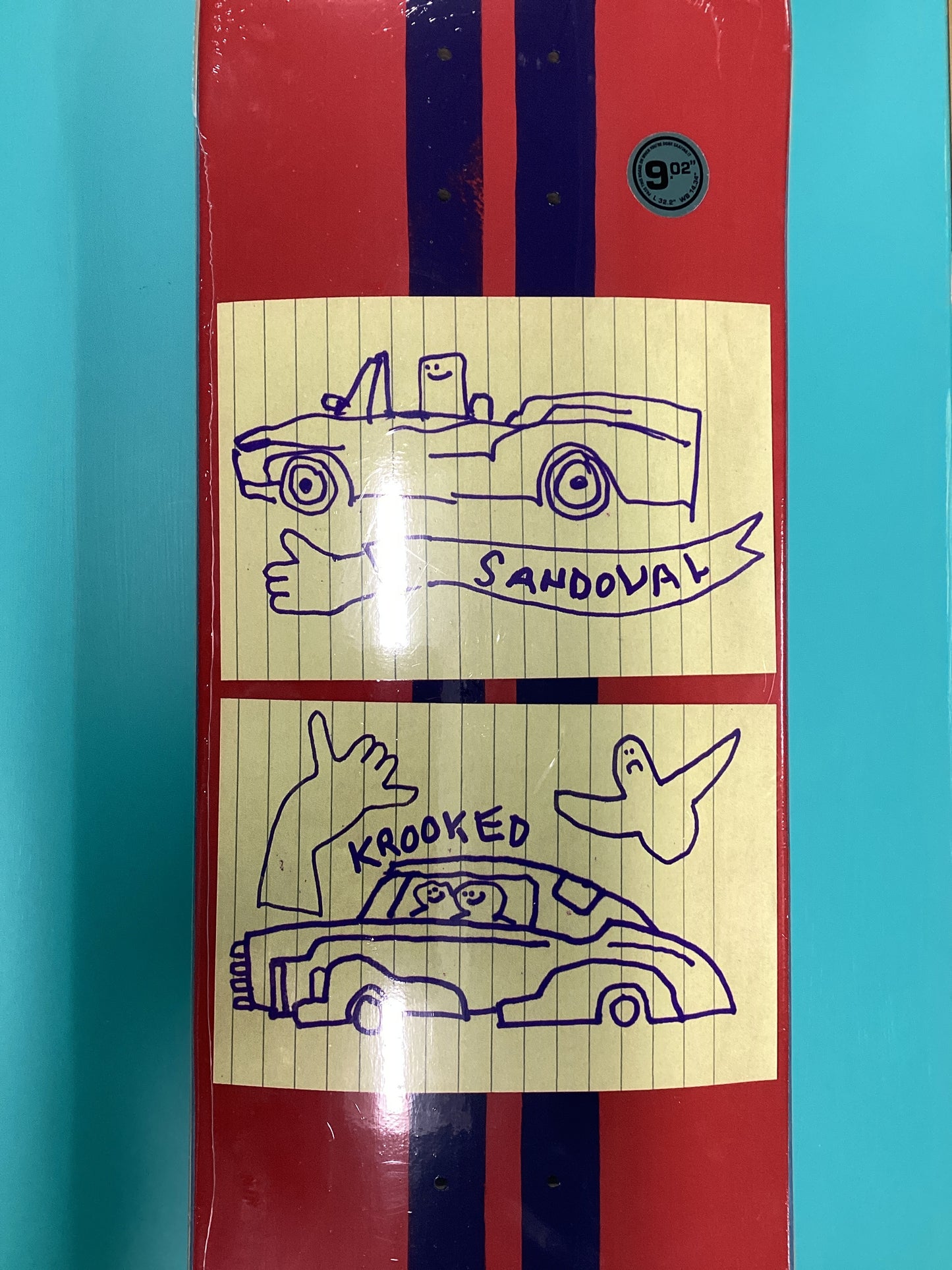 Krooked Sandoval Racecar Deck 9.02