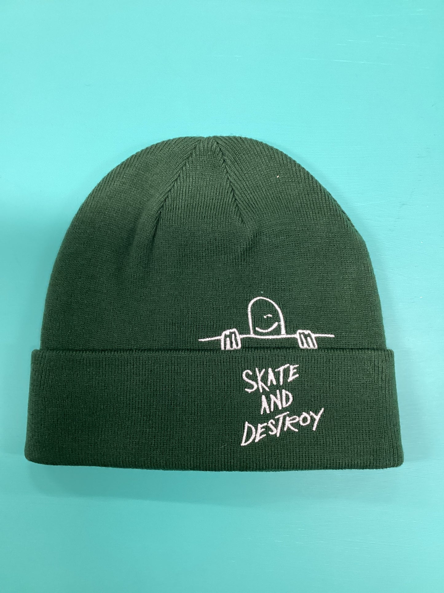 Thrasher Gonz Sad Fold Beanie Forest Green