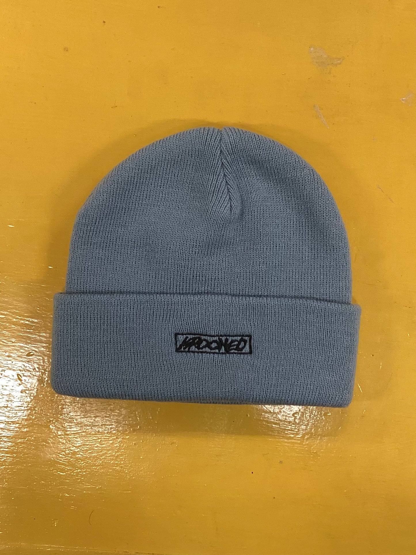 Krooked Moonsmile Script Beanie Blue