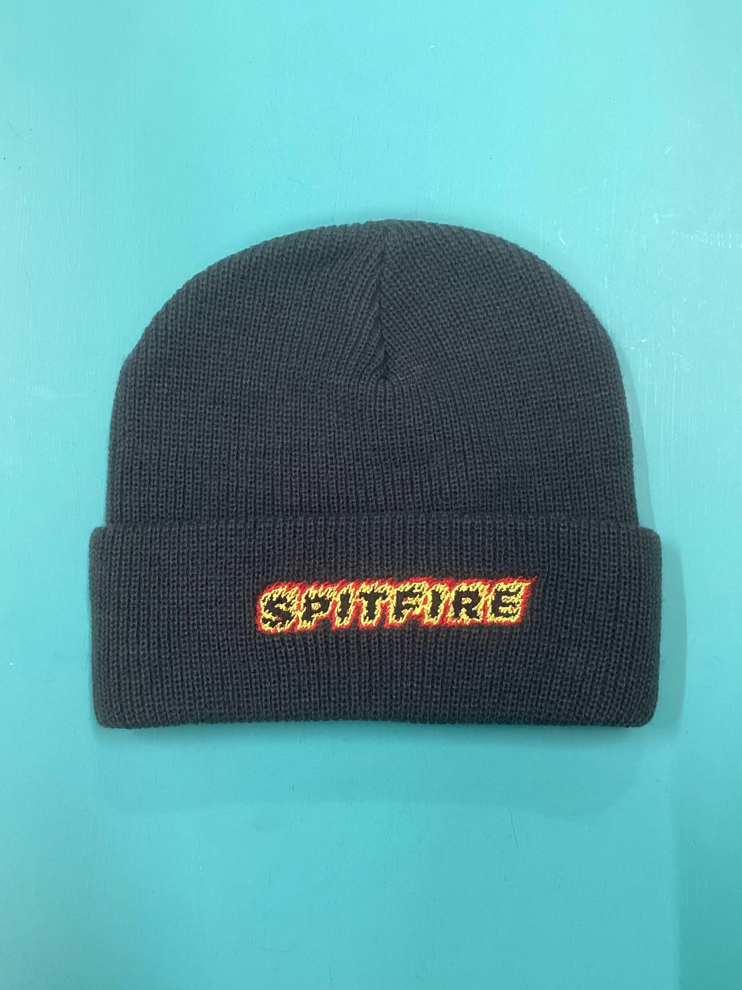 Spitfire Flames Script Cuff Beanie