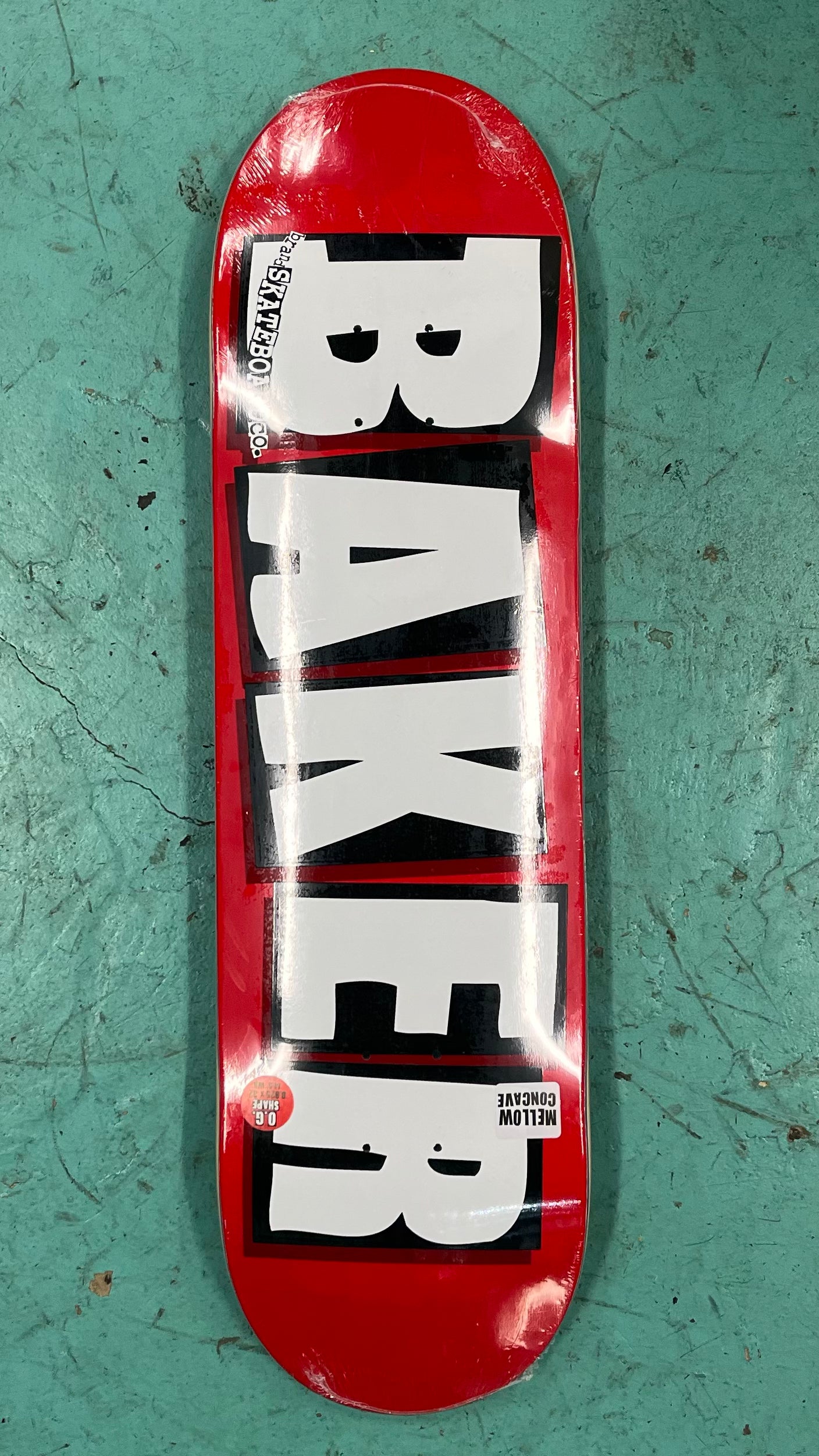 Baker Team Brand Logo White/Black Deck 8.62