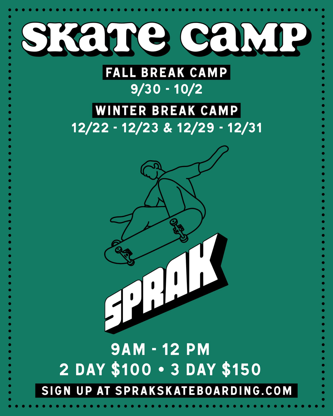 Fall / Winter Skate Camps