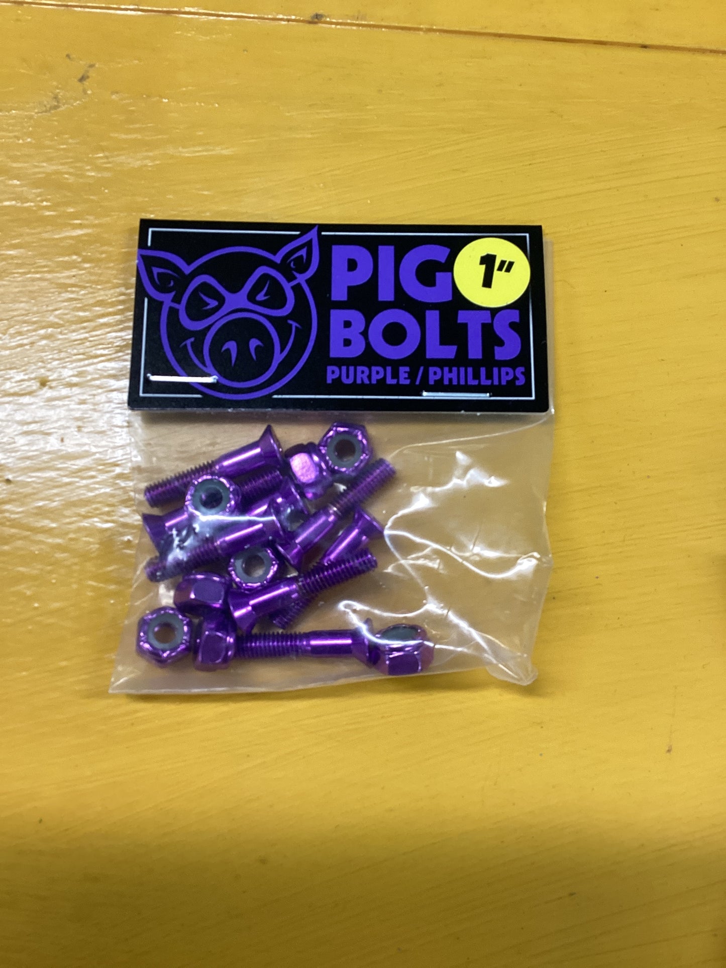Pig 1” bolts Purple