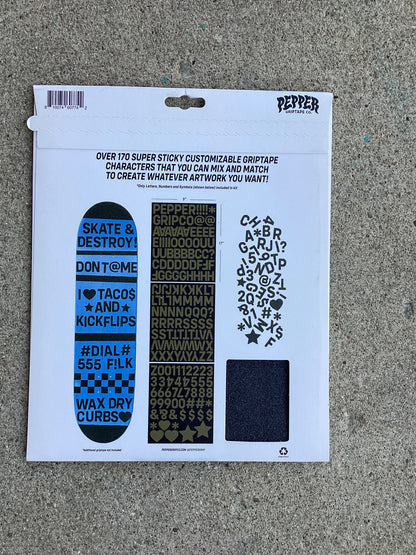Pepper Alphanumeric custom grip kit