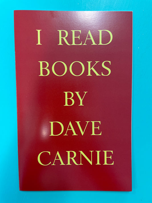 Strangelove "I Read Books" by Dave Carnie Book