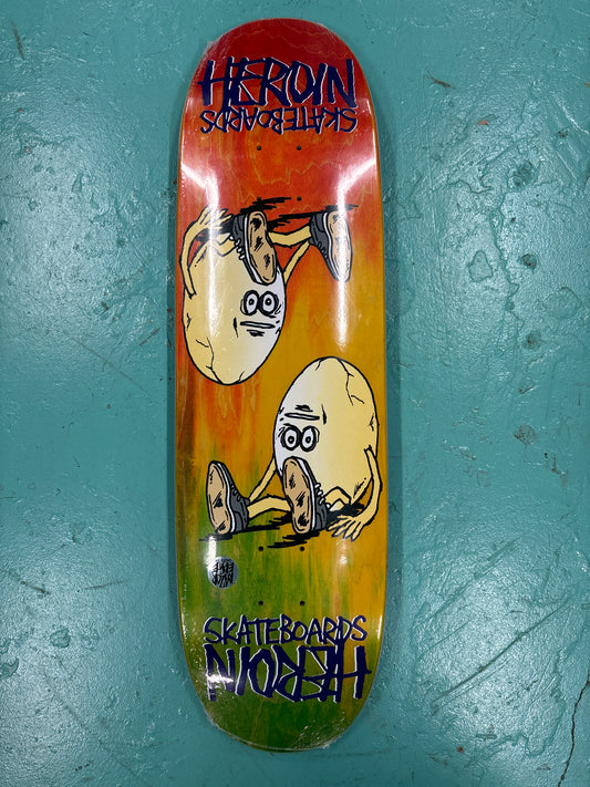 Heroin Team Symmetrical Rainbow Egg Shaped Deck 8.75