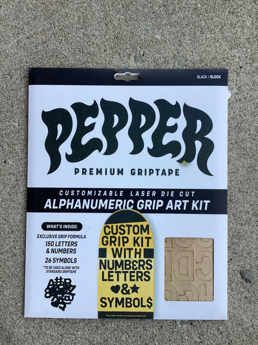 Pepper Alphanumeric custom grip kit