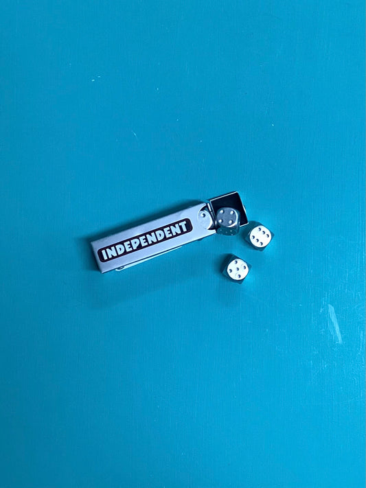Independent bar logo dice set