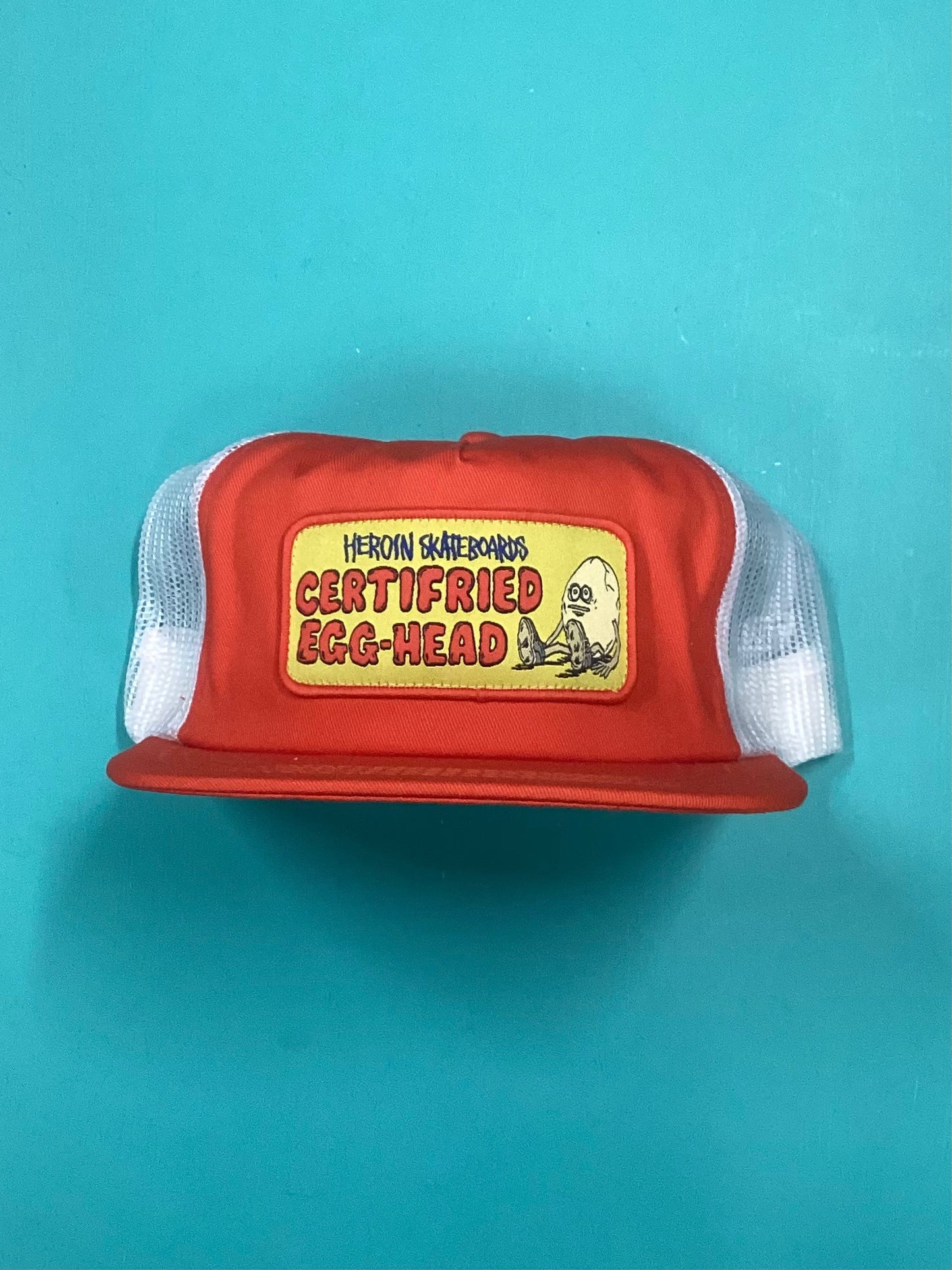 Heroin Certified Trucker Hat Orange