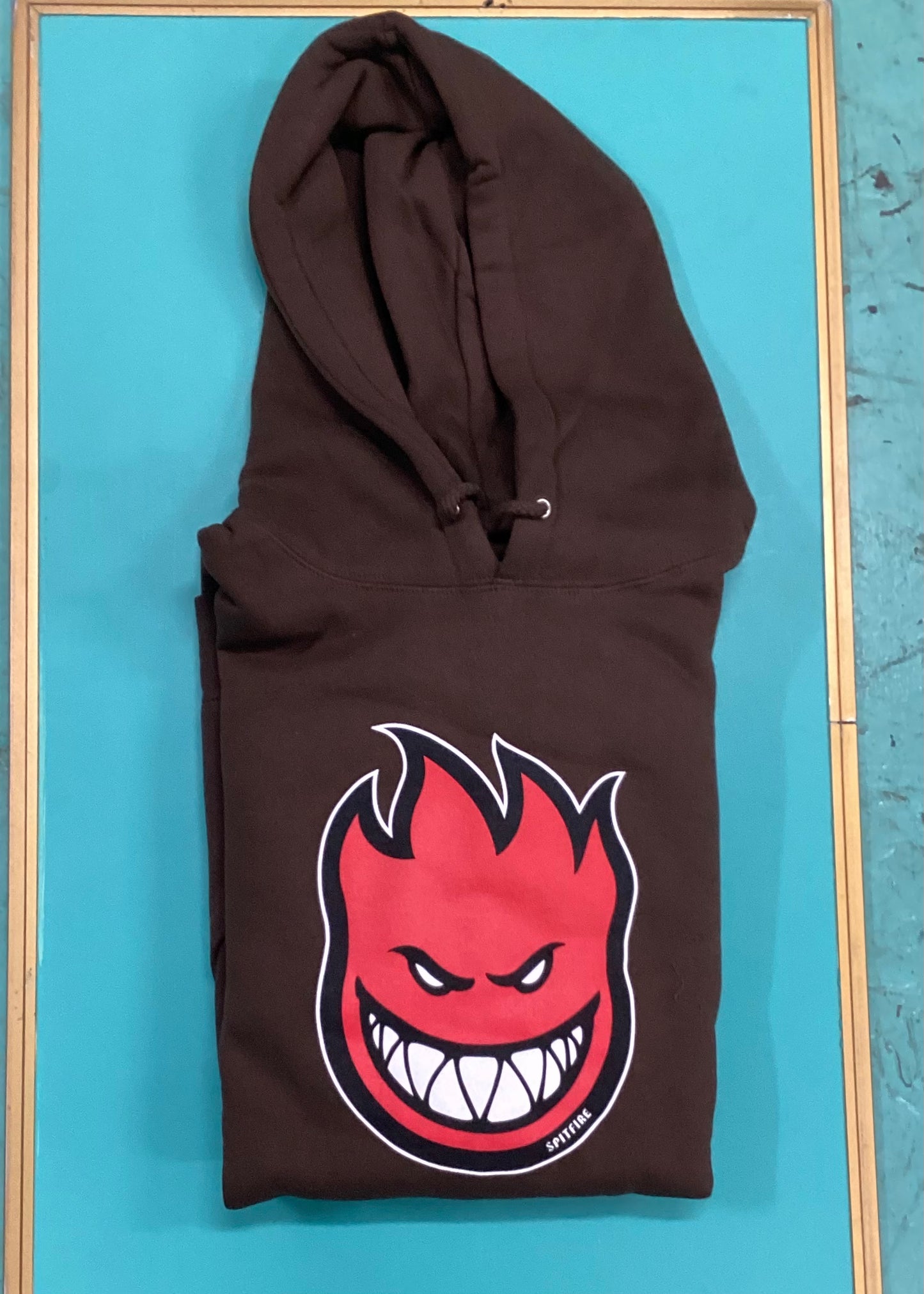 Spitfire Big Head Fill Brown/Red Hoodie