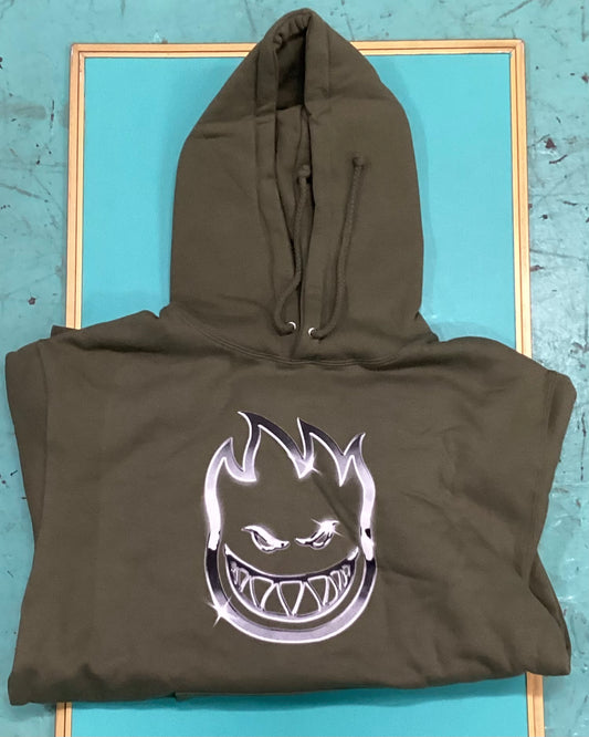 Spitfire Chrome Big Head Army Hoodie