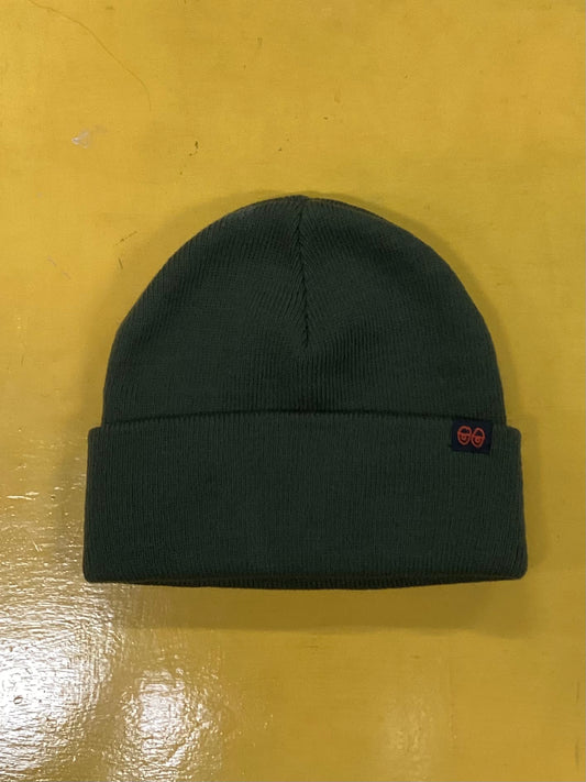 Krooked Eyes Tag Beanie Olive