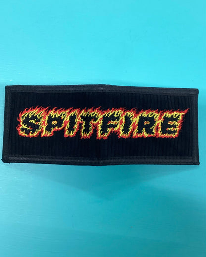 Spitfire Flames Script Bi Fold Wallet