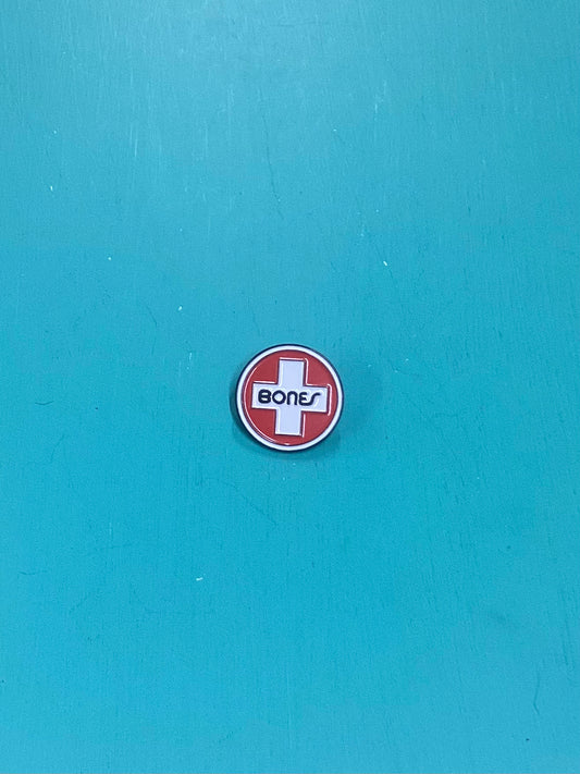 Bones Swiss Circle Enamel Pin