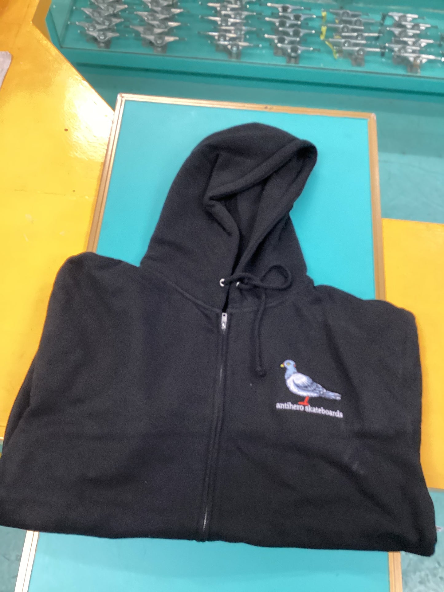 Antihero Lil Pigeon Black Zip Hoodie