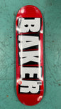 Baker Team Brand Logo White/Black Deck 8.62